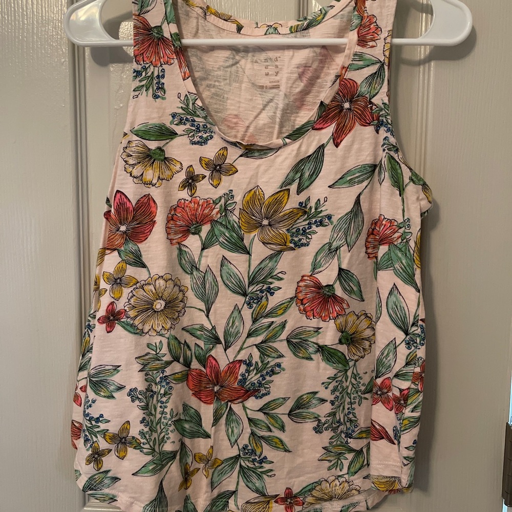 Summer floral tank